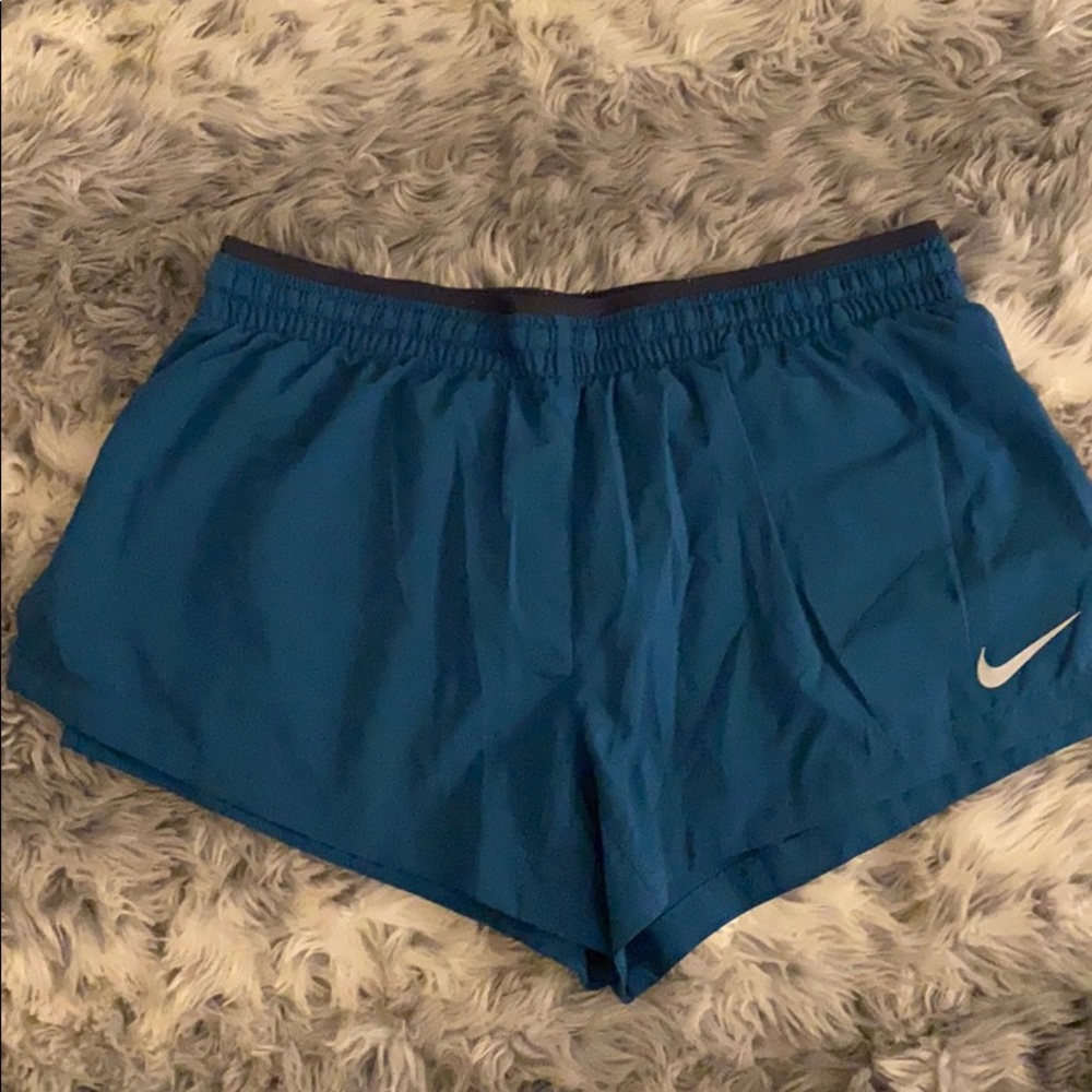 Nike Dri Fit running shorts, turquoise, small